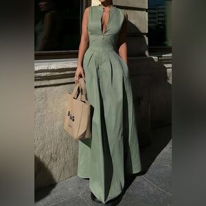 Solid Slipper Maxi Dress micas PG2-25 M